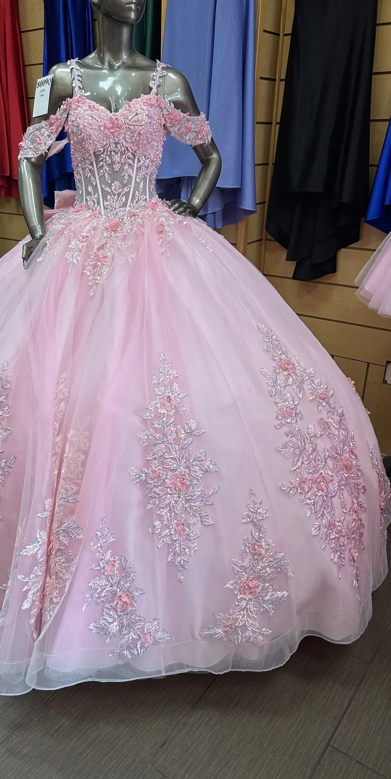 vestido quinceanera rosa pink 8009q